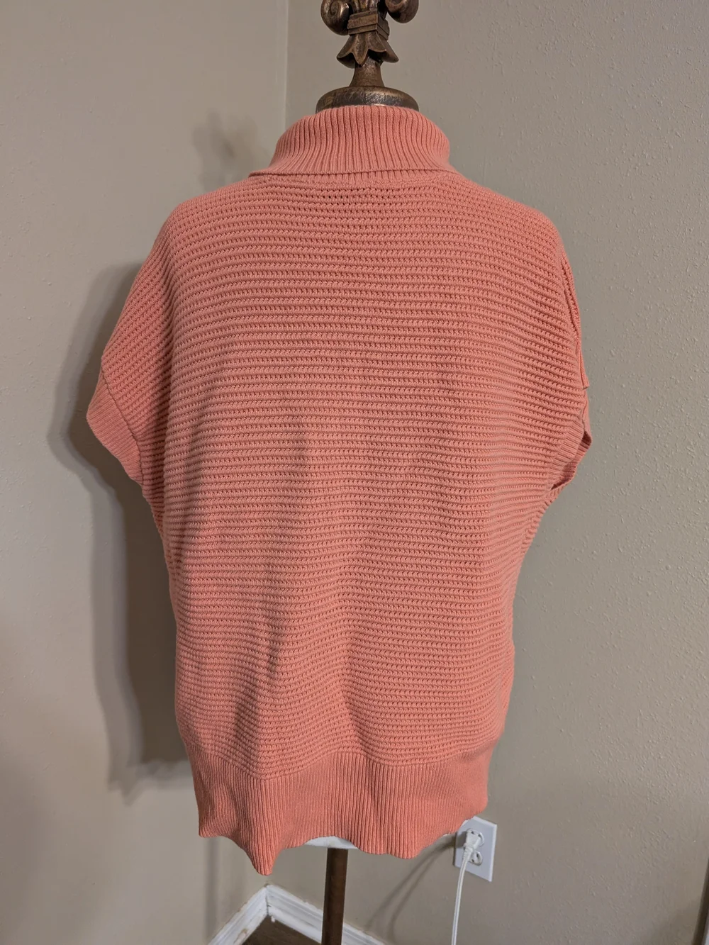 Women’s Coral Zip-Turtleneck Sweater